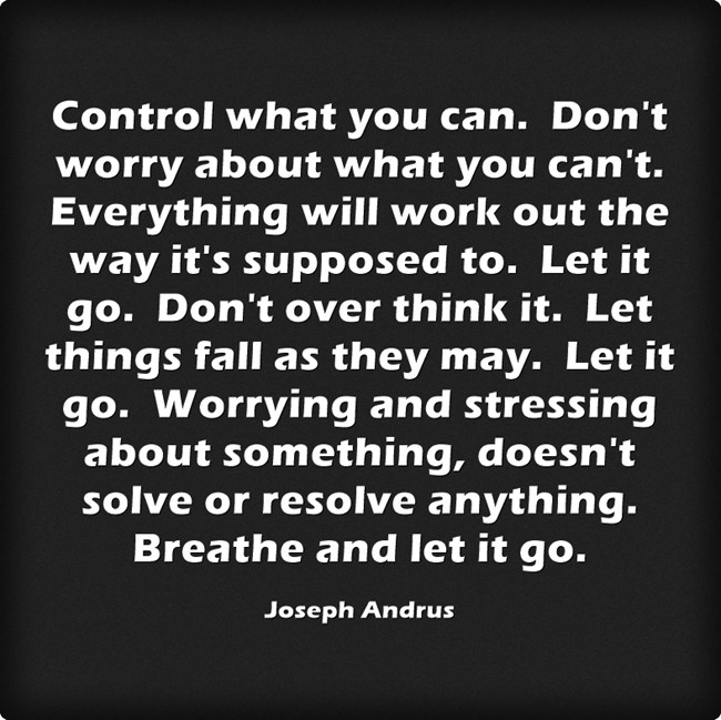 Control what you can