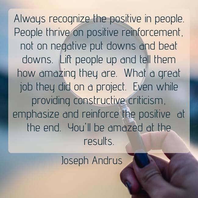 Recognize The Positive in People