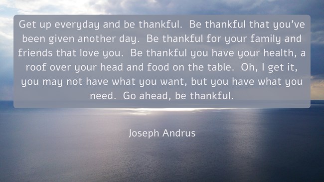 Be Thankful Everyday