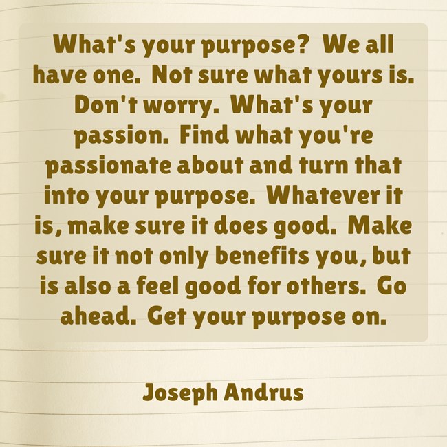 What’s Your Purpose?